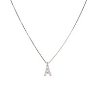 Collana Dilvdò Letters in Argento Zircone CLDBA